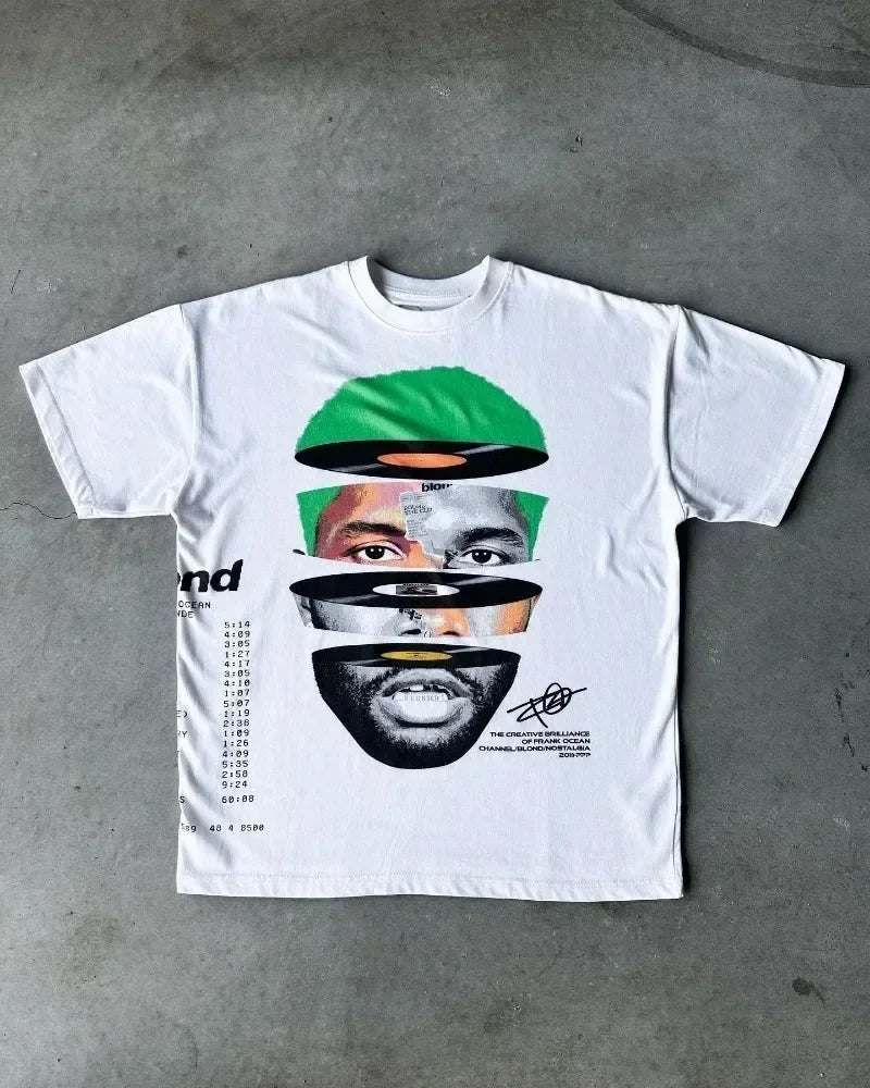 Camiseta Streetwear Retrô Y2K - Frank Ocean