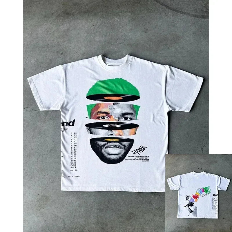 Camiseta Streetwear Retrô Y2K - Frank Ocean