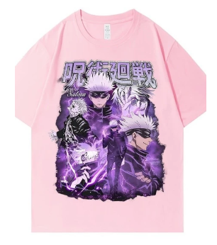 Camiseta Anime Jujutsu Kaisen Estilo Harajuku