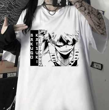 Camiseta Unissex Bakugou Boku no Hero